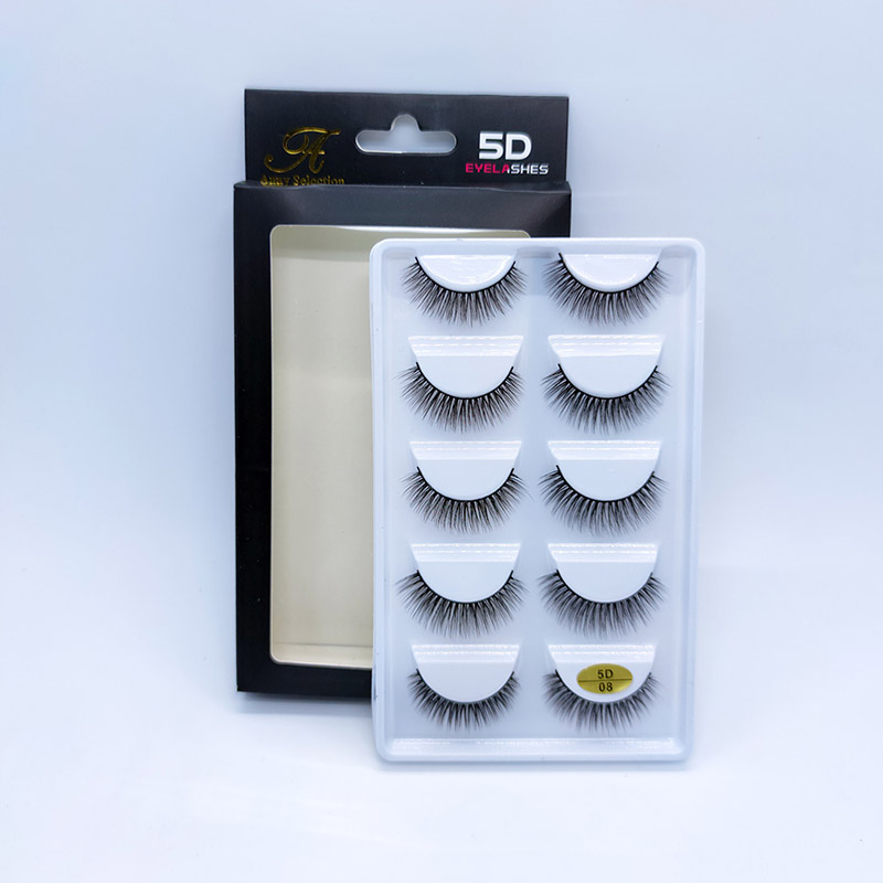 Эффектные длинные толстые объемные накладные ресницы Crisscross Wispy Lashes 5 пар